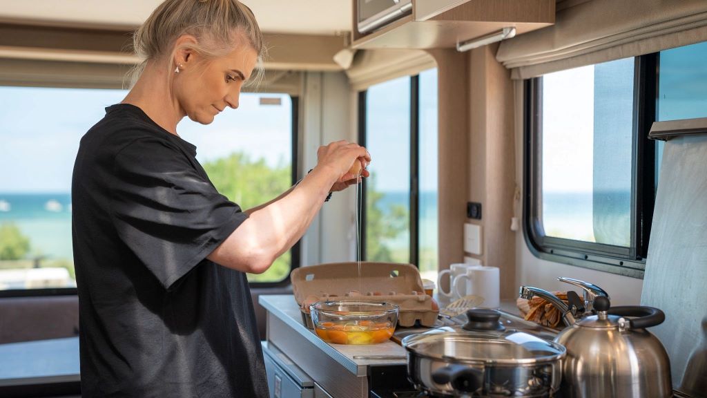 Can I cook inside my campervan safely?