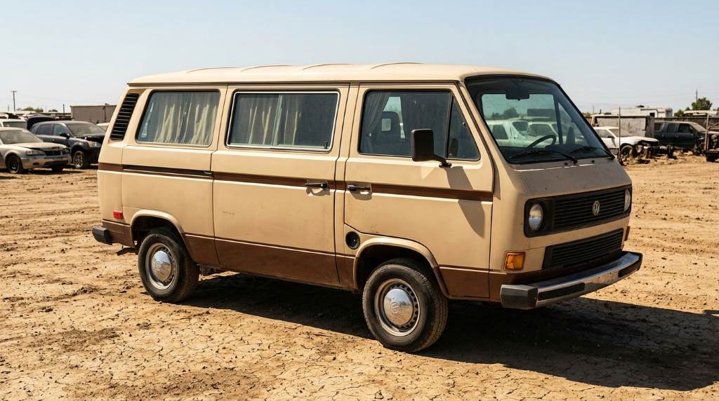 Reflective windshield shade protecting camper van interior